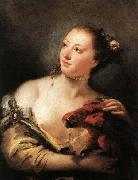 Woman with a Parrot